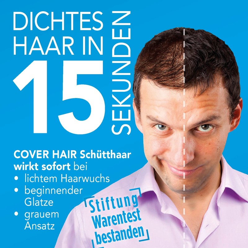 COVER HAIR - Probiergröße Streuhaar 5g in Naturblond | kompakte