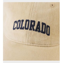 COTIDI Colorado Men's 100% Cotton Baseball Cap Adjustable Hat, gray