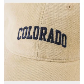 COTIDI Colorado Men's 100% Cotton Baseball Cap Adjustable Hat, gray