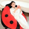 Wearable Ladybug Pillow Cute Warm Sleeping Wearable Plush Removable Oversized