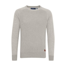 Blend Gandolf Men's Fine Knit Pullover with Crew Neck and Mottling, 100% Cotton - xl