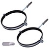 SKIR'CO Pipe Holders with Rubber Lining for 160 mm Pipes,