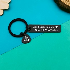 Dabihu Coworker Leaving Keyring Funny Going Away Gift for Coworker Colleague Boss Leader Farewell Keychain Goodbye Gifts New Job Promotion Gift for Women Men Retirement Gifts Going Away Keyring