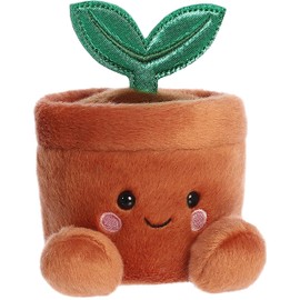 Aurora® Adorable Palm Pals™ Terra Potted Plant™ Stuffed Animal - Fun Collectible Plush for Kids and Adult Collectors - Perfect for Decorating Rooms and Birthday Gifts - Brown 5.5 Inches