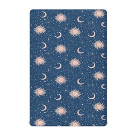 Crib Sheets for Boys Celestial Stars Sun Moon Toddler Baby Girl Sheets for Crib,Neutral Mini Crib Nursery Mattress Sheets Fitted,Crib Mattress 52 * 28 * 9In