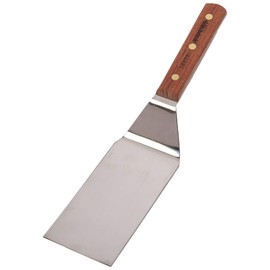 Dexter Russell Traditional 6" x 3" Hamburger Turner | Stiff Offset Stainless Steel Blade | Ergonomic Rosewood Handle with Brass Rivets | Professional Grade, 16160