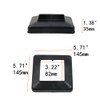 Tsnamay 6Pcs Flange Base Shoe for Railings 3.15"x3.15"/80mm Post,Deck Post