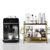 Coffee Bar Organizer for Countertop Station, Simple Assembly 2 Tier