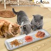 Fhiny 2PCS Stainless Steel Cat Bowls, Non-Slip Extra Wide Metal