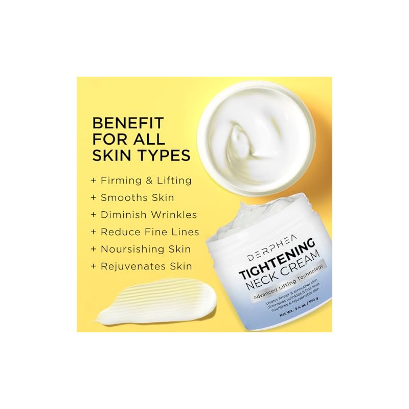 Crema Apriete Cuello Derphea Mejora Facial Instantánea Avanzada Relajar Apretar
