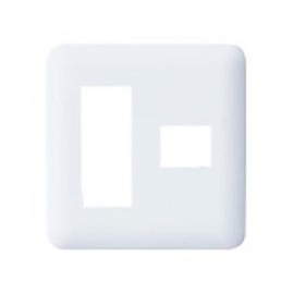 Panasonic Cosmo Series Wide 21 Simple Fireproof Outlet Plate for 3 + 1 White WTF7774W