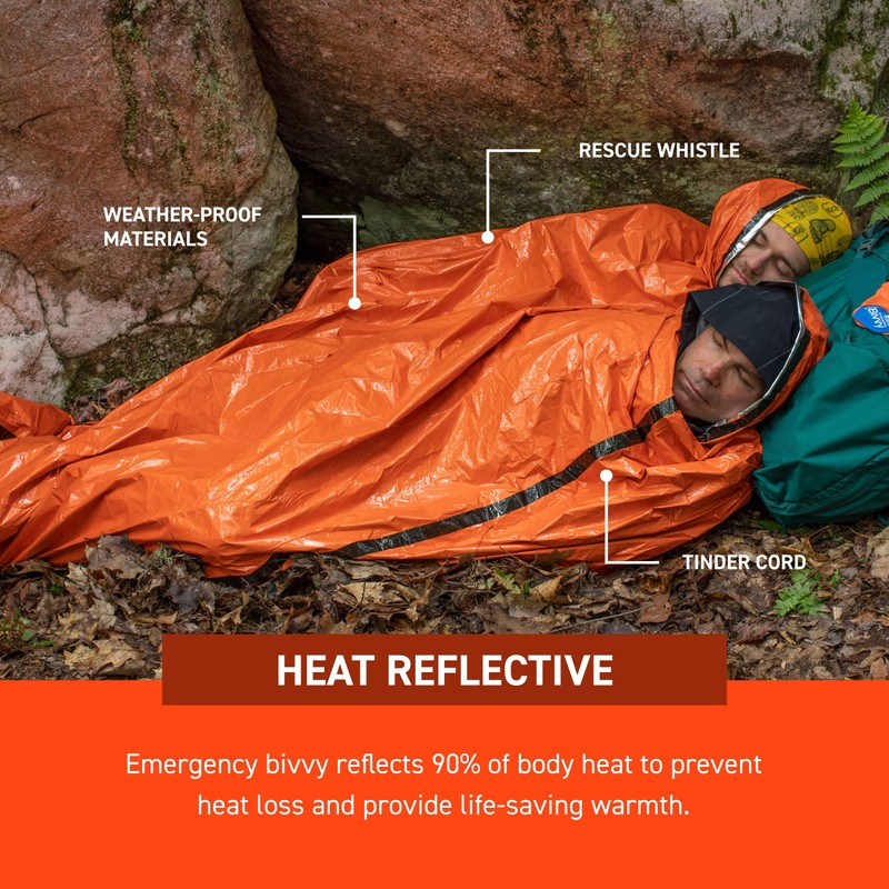 SOL Emergency Bivvy XL with Rescue Whistle