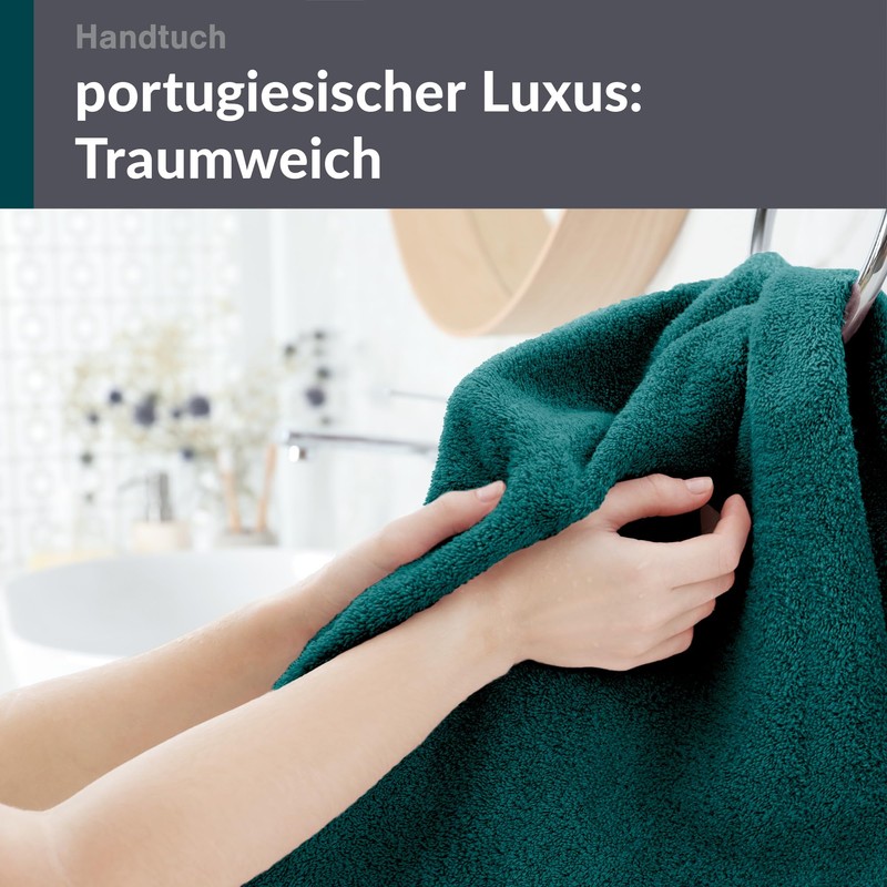 Lashuma Hand Towel Set 50 x 100 cm Green Opal