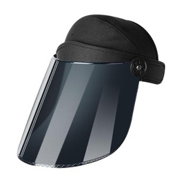 Dickly Full Face Protection for Welders, Clear Visor Mask, Headgear for Industrial Applications, Dark Blue