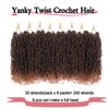 FFDDear 8 Inch Pre-Looped Yanky twist crochet hair 8 Packs