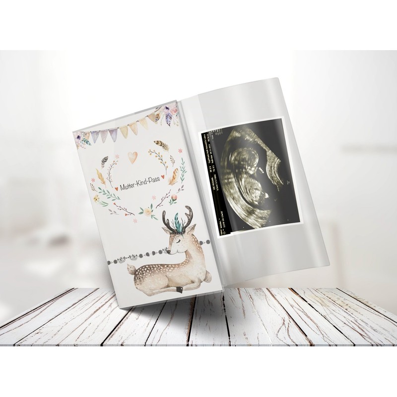 OLGS Mother-Child Passport 3-Piece Case, Boho Friends, Stylish Protective Case,