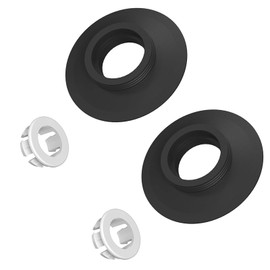 AMSGANK Flush Valve Seal Compatible with Ideal Standard Toilet Cistern Replacement Flush Valve Seal & Clip for Ideal Standard Armitage Shanks Flush Valves SV01967 Black (2 Pack)