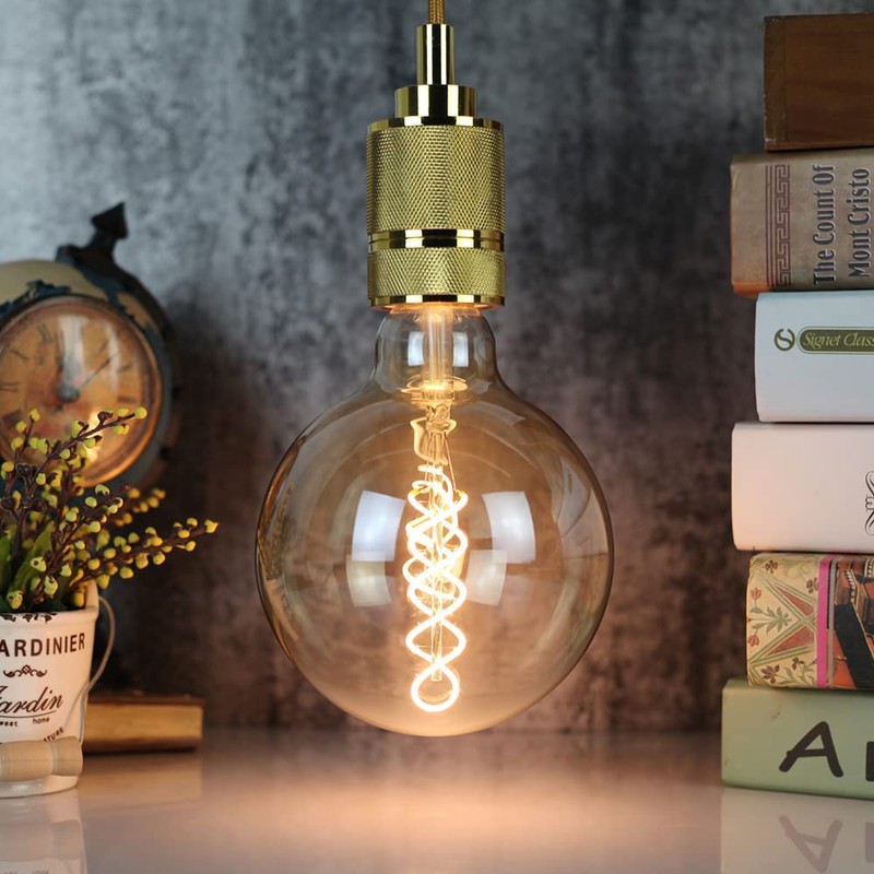 TIANFAN G125 Edison LED, 4W (25W Eq), 2000K Amber Light,