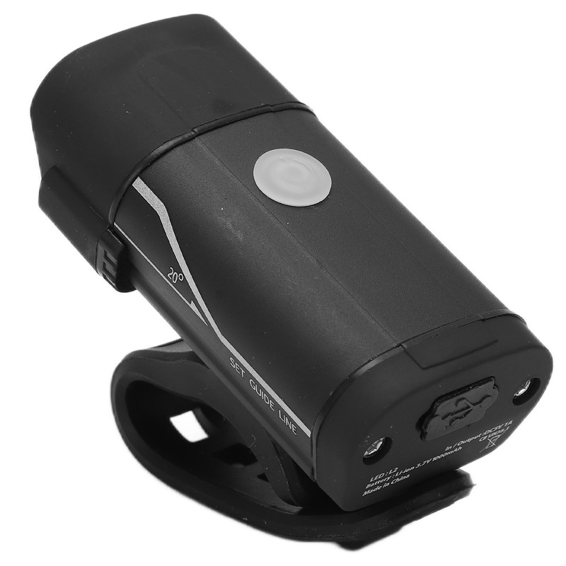 Bike Headlight Aluminum Alloy 5 Levels Black Front Bike Lights