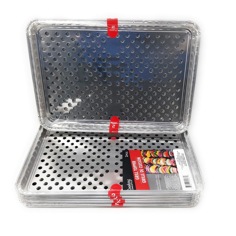 Foil Disposable Grill Topper Trays, 2-ct. Packs - 15 1/2