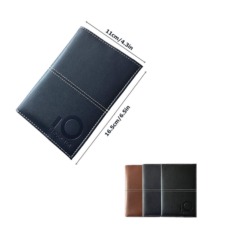 FINGER TEN Golf Scorecard Scorecard Holder Leather with 2 Scorecards