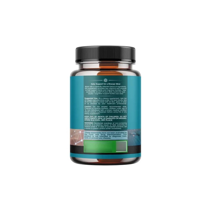 Natures Craft Nootrópico Cerebro 120 Cápsulas Brain Nootropic Supplement with