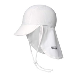 VAENAIT BABY Infant & Kids Boys Sun Protection Sporty Flap Swim hat UV UPF 50+ Flap Cap White S