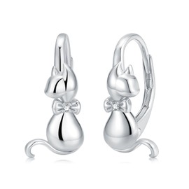 Dorunmo Tree of Life/Tulip/Cat/Lotus/Celtic Earings for Women 925 Sterling Silver Tree of Life Leverback Earrings Jewelry Tulip Flower Gifts for Women Mom Birthday Mothers Day Gifts, Sterling Silver