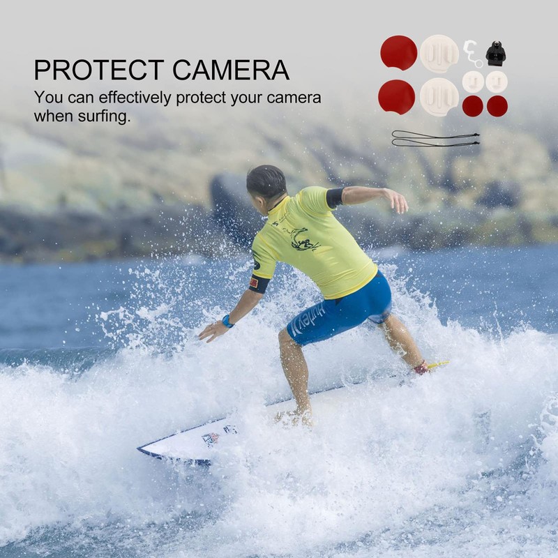 BESPORTBLE 1Set Surfing Surfboard Snowboard Mount Adapter Kit for Gopro