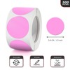 Round Stickers Pink 38 mm Circle Labels Colour Coding Dot