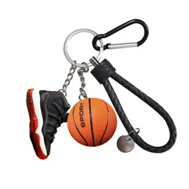 Newly Car Key Chain Accessories Fashionable Keychains for Men & Women, Stylish Gift Car Keychain for Basketball Sport Fans (Classic 3)