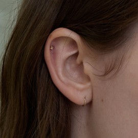 14k Twinkle Internal Lablet Piercing 8mm / 14k 트윙클 인터널 라블렛 피어싱 8mm