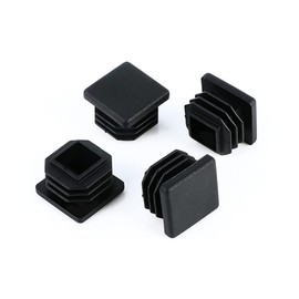 1.5 Inch (38 mm) Square Plastic Plugs Tubing End Caps for Square Tubing Post (8 Pack)