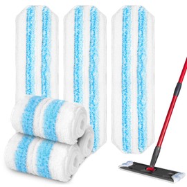 6Pack H2prO Mop Pads Fit for O Cedar H2prO Mop Pads Washable Reusable Flat Mop Head Replacements