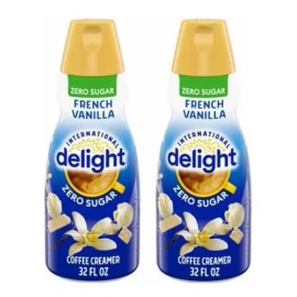 2 Botes Crema Delight 946ml Cu French Vainilla Zero Azucar                                                                                            