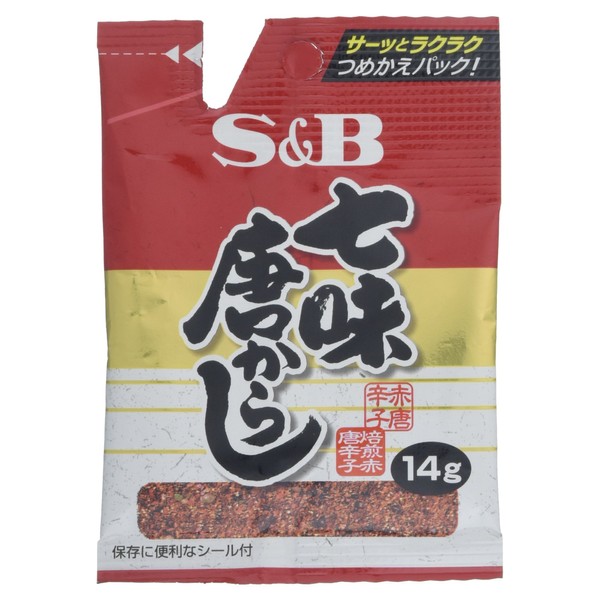 S&B - Nanami Togarashi Refill　(Assorted Chili Pepper) 0.49 Oz.
