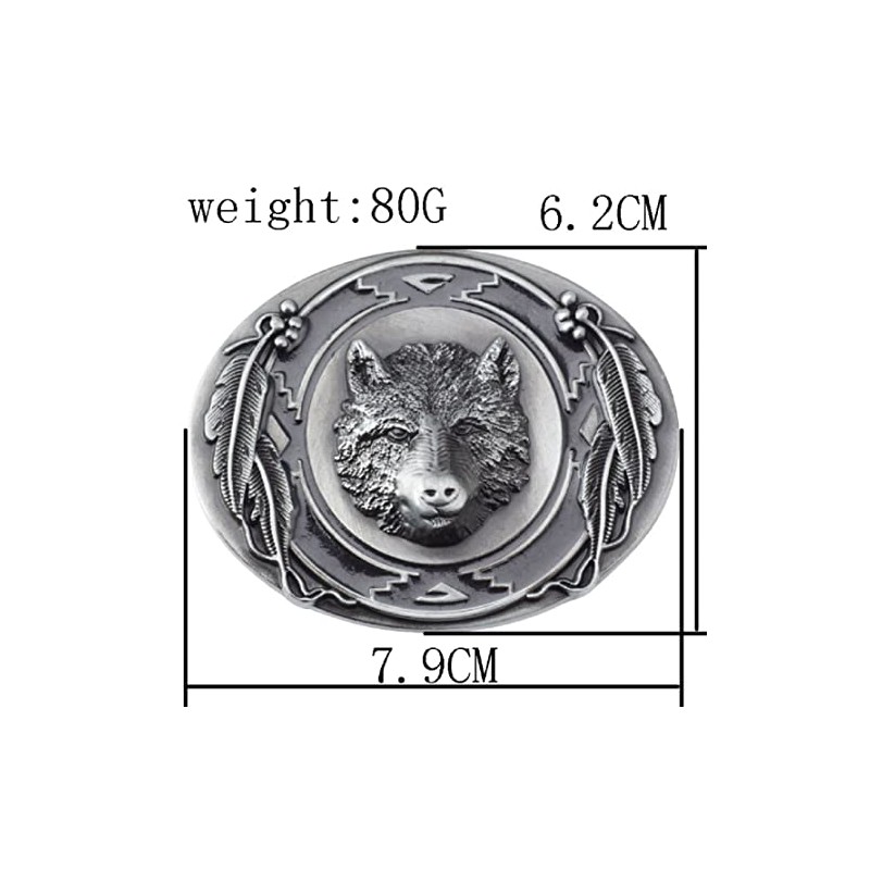 Norse Viking Bear Head Belt Buckle for Men - Punk