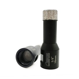 SHDIATOOL Diamond Drill Bits 5/8 Inch for Porcelain Ceramic Tile Marble Brick Core Cutter Hole Saw with 5/8"-11 Arbor(16mm) 2pieces