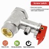 1pcs 1/2Inch Pipe Thread Water Heater Service Pressure Reducing Valve,Push