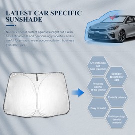 BIBIBO Kia XCeed Sonnenschutz Frontscheibe Auto mit Kia Ceed Proceed XCeed SW GT 2018-2024, Auto Sonnenschutz Zertifizierte Qualität Frontscheibenabdeckung Faltbar mit UV-Schutz