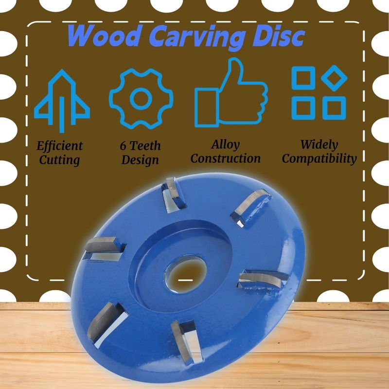 EIMSOAH Wood Carving Disc, 6 Teeth Angle Grinder Accessories, Woodworking