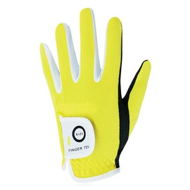Golf Gloves Kids Youth Junior Toddler Boys Girls 1 Pack Left Hand, Breathable Microfiber Synthetic Right Handed Golfer Glove for Age 4-13 Years Old (Yellow, S)