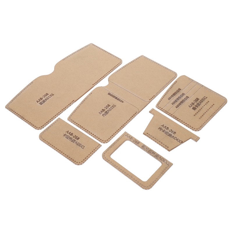 Acrylic Template Set Clear Wallet Pattern Stencil Making HandMade Craft