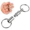 VASANA 3 Pcs Heavy Duty Dual Key Ring Detachable Pull