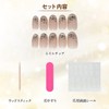 [Herbeluemily] ネイルチップ プレスオンネイル 手軽 簡単 つけ爪 付け爪 セルフネイル B ベージュ×リーフ