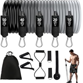 Jasonwell Bandas de Resistencia - Ligas de Resistencia Bandas Elasticas Fitness Bandas de Resistencia para Ejercicio para Entrenamiento de Resistencia