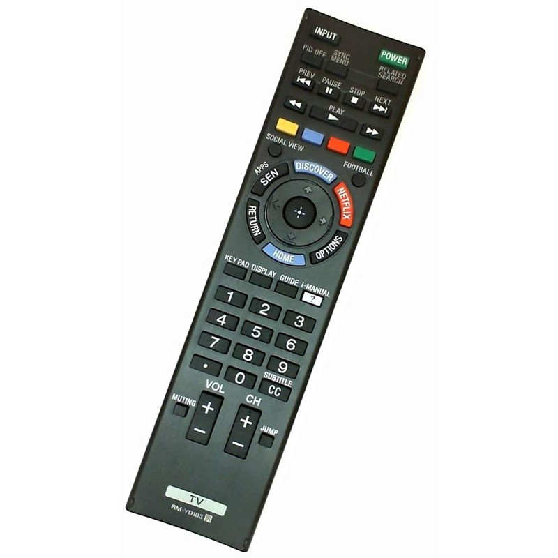 Replacement for Sony RM-YD103 Smart TV Remote Control