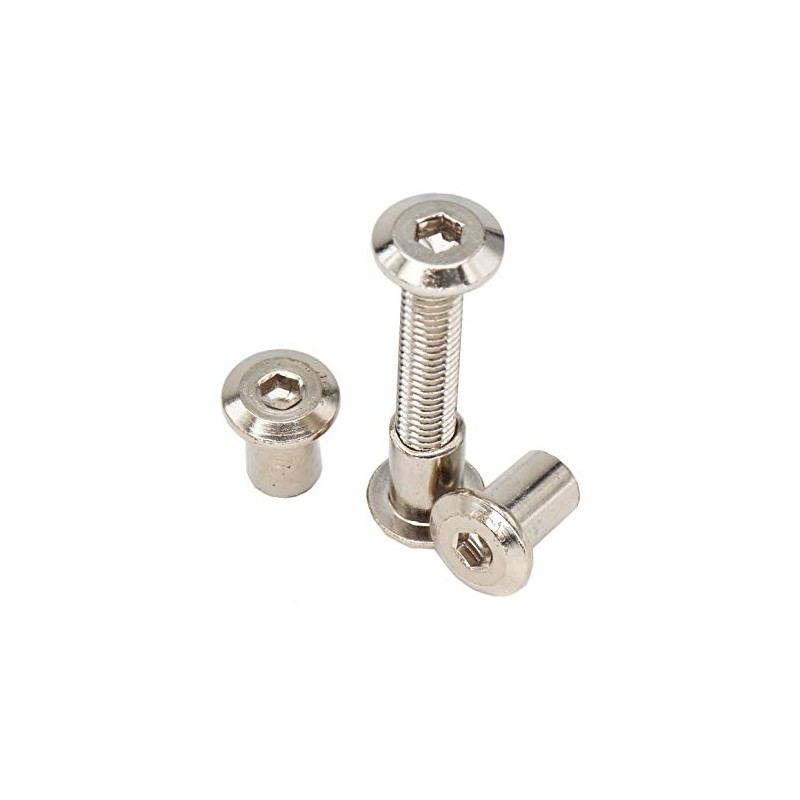 binifiMux 10-Set M8x35mm Rivet Countersunk Hex Socket Cap Bolts and