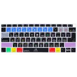 WYGCH Logic pro x Shortcuts Hotkey Keyboard Cover for MacBook Air 2018 13.3 inch A1932 with Retina Display and Touch ID Silicone Soft Protector, USA/EU Version