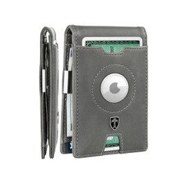 TRAVANDO AirTag* Wallet Mens Wallet with Money Clip Air Tag Wallet Card Holder RFID Blocking Bifold Gifts for Men